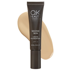 Тональный крем универсальный OK BEAUTY SECOND SKIN LIQUID FOUNDATION SPF 20 тон Nude