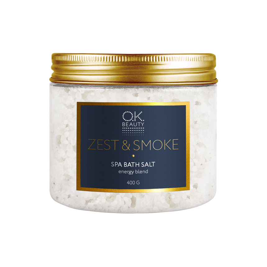 Соль для ванн OK BEAUTY ZEST & SMOKE SPA BATH SALT ENERGY BLEND