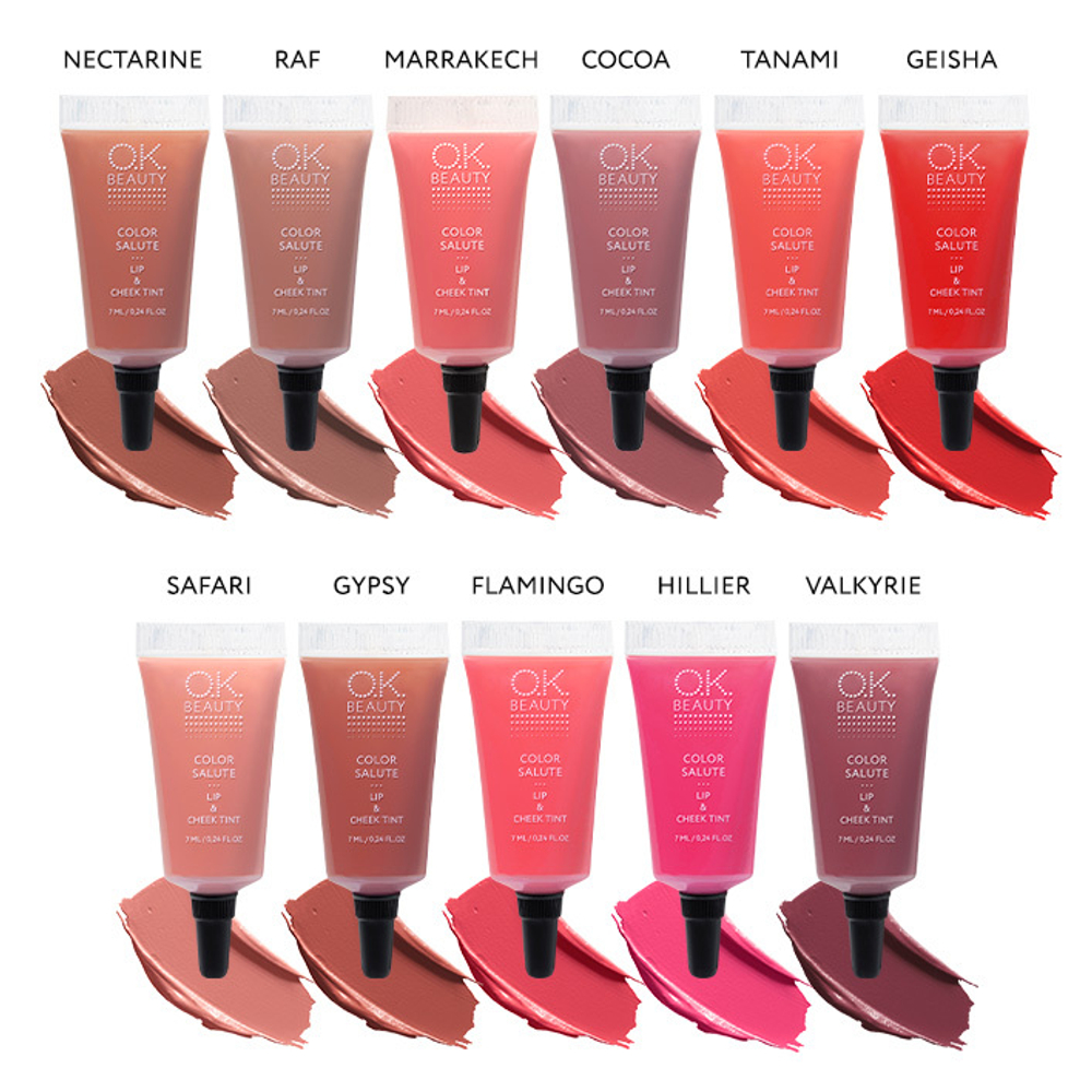 Тинт для губ и щек OK BEAUTY СOLOR SALUTE LIP & CHEEK TINT тон TANAMI