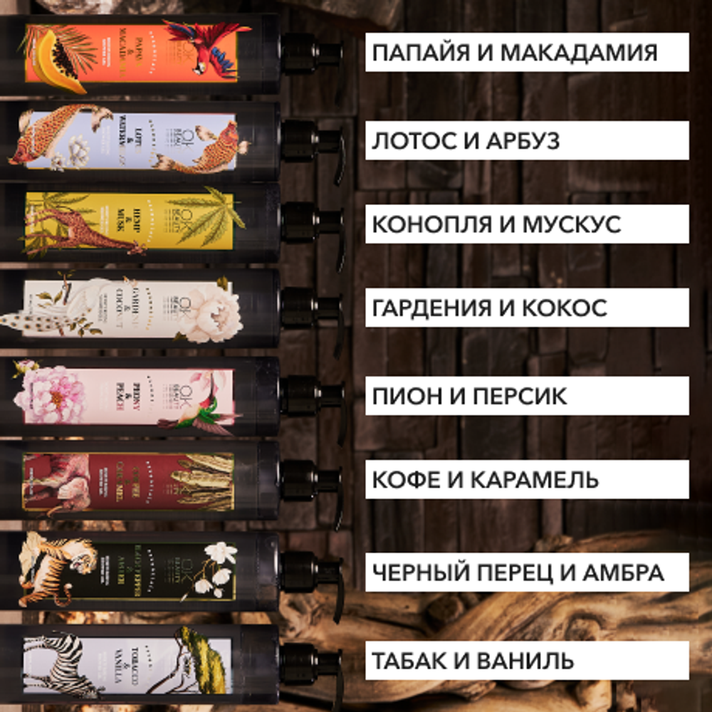 Увлажняющий гель для душа OK BEAUTY Essentials Лотос и Арбуз