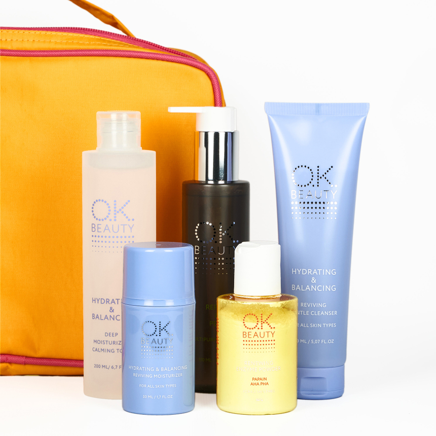 Увлажняющий обновляющий подарочный набор уходовой косметики для лица OK BEAUTY