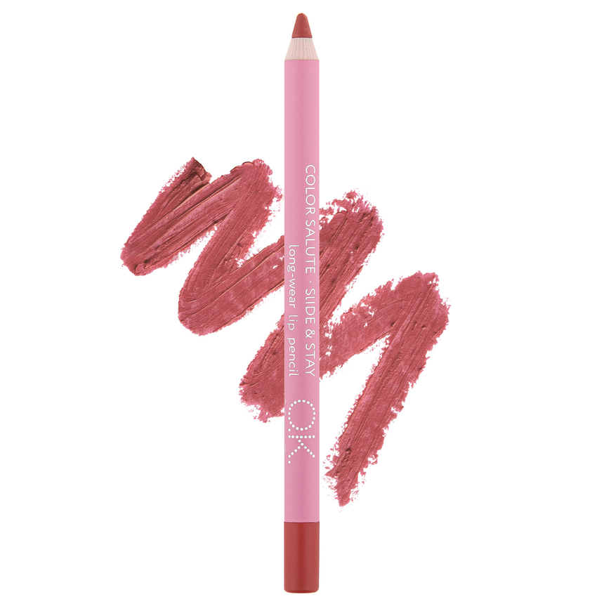 Стойкий карандаш для губ OK BEAUTY COLOR SALUTE SLIDE & STAY