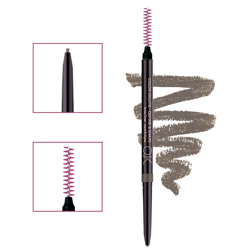 Карандаш для бровей OK BEAUTY СOLOR SALUTE DEFINE & SHAPE в оттенке ECLIPSE