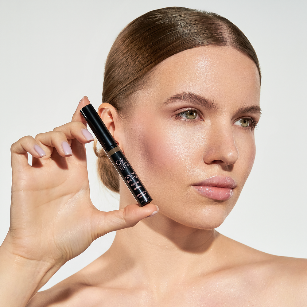 Оттеночная тушь для объема и фиксации бровей OK BEAUTY DEFINE & SHAPE оттенок TAUPE
