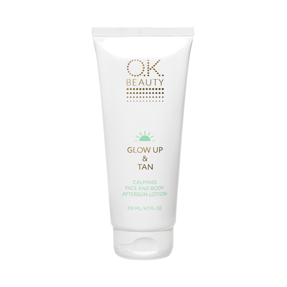Успокаивающий лосьон после загара для лица и тела OK BEAUTY GLOW UP & TAN