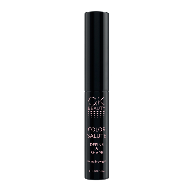 Фиксирующий гель для бровей OK BEAUTY COLOR SALUTE DEFINE & SHAPE FIXING BROW GEL