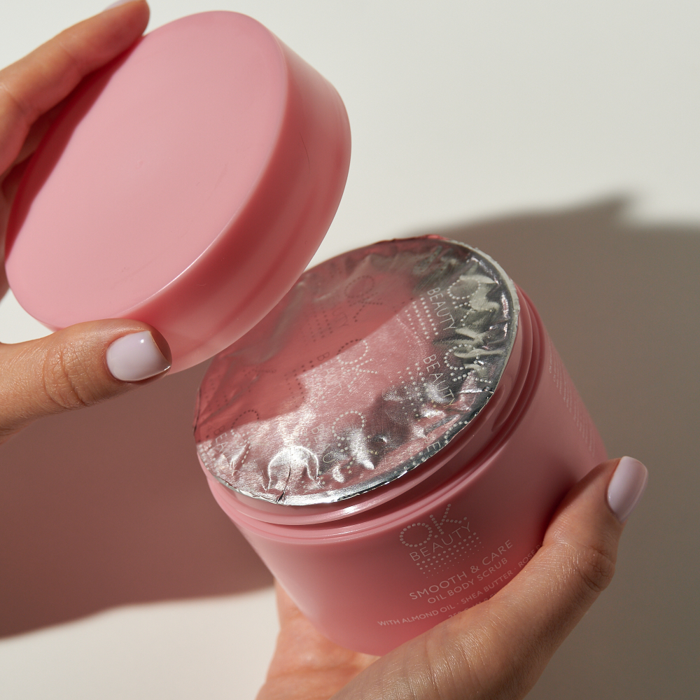 Увлажняющий и разглаживающий скраб для тела OK BEAUTY SMOOTH & CARE OIL BODY SCRUB