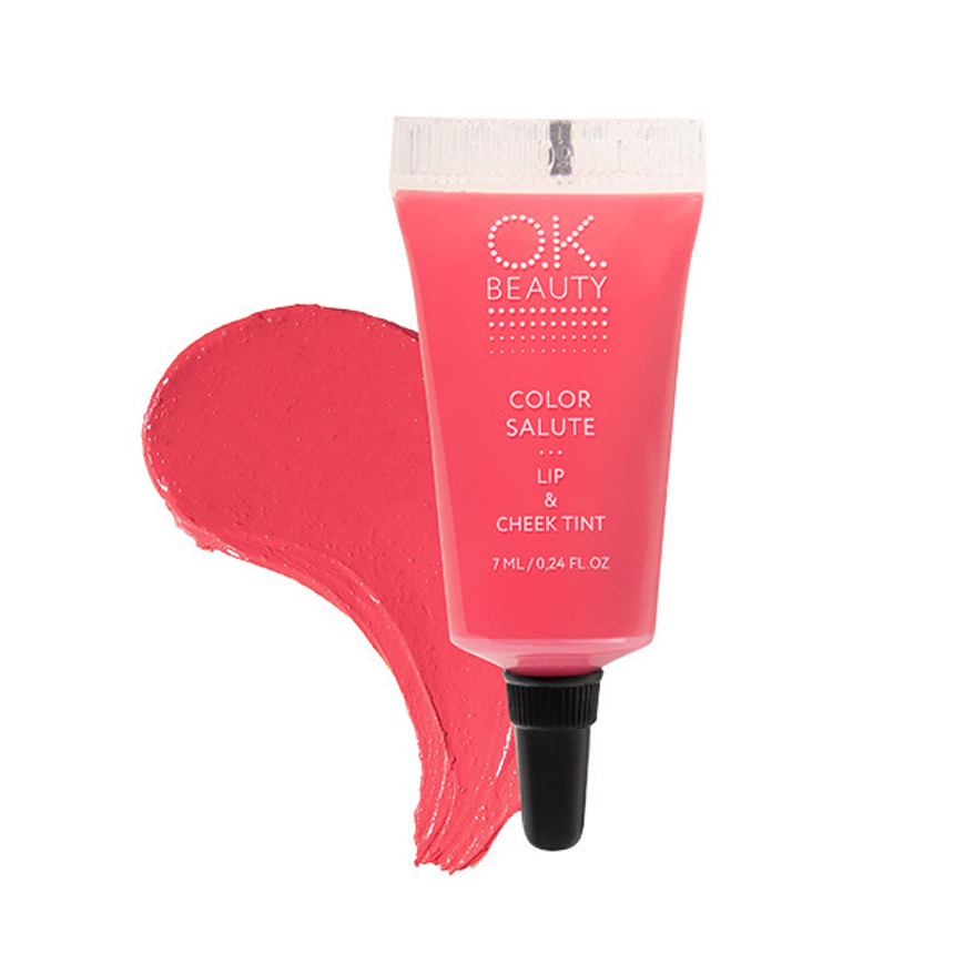 Тинт для губ и щек OK BEAUTY СOLOR SALUTE LIP & CHEEK TINT тон FLAMINGO