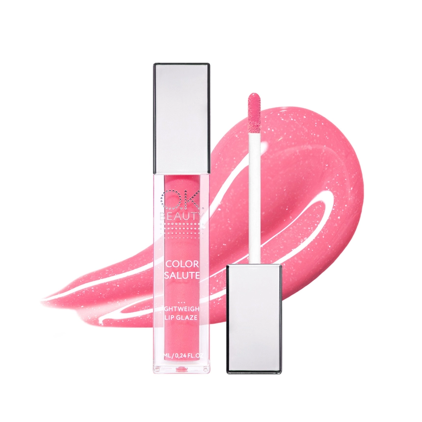 Блеск-глазурь для губ OK BEAUTY COLOR SALUTE LIGHT WEIGHT в оттенке SORBET
