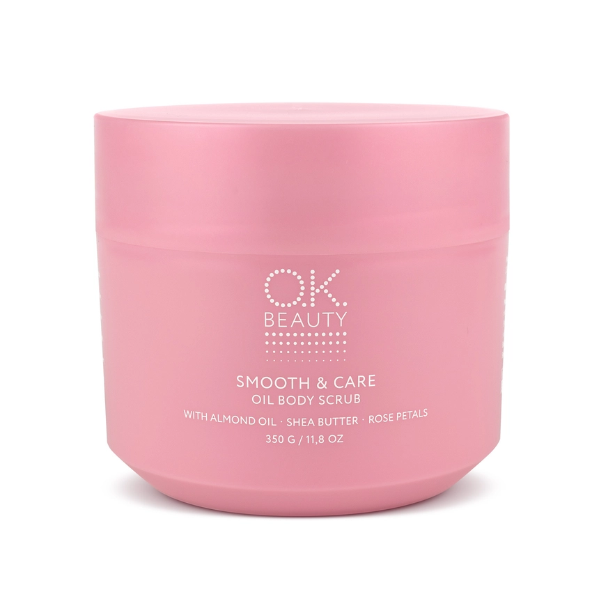 Увлажняющий и разглаживающий скраб для тела OK BEAUTY SMOOTH & CARE OIL BODY SCRUB
