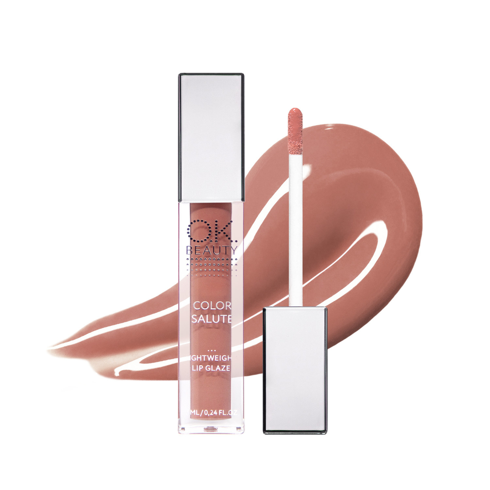 Блеск-глазурь для губ OK BEAUTY COLOR SALUTE LIGHT WEIGHT в оттенке VINYL