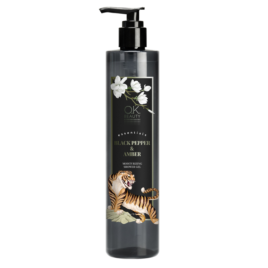 Увлажняющий гель для душа OK BEAUTY Essentials Черный перец и Амбра