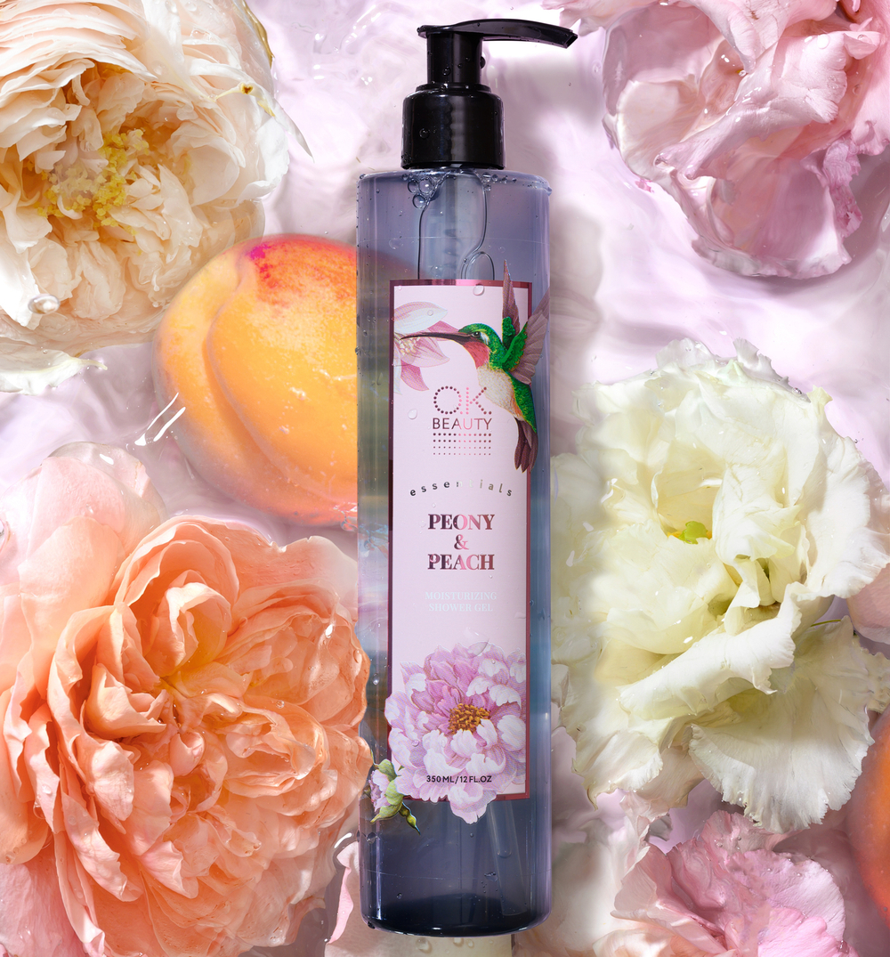 Увлажняющий гель для душа OK BEAUTY Essentials Пион и Персик