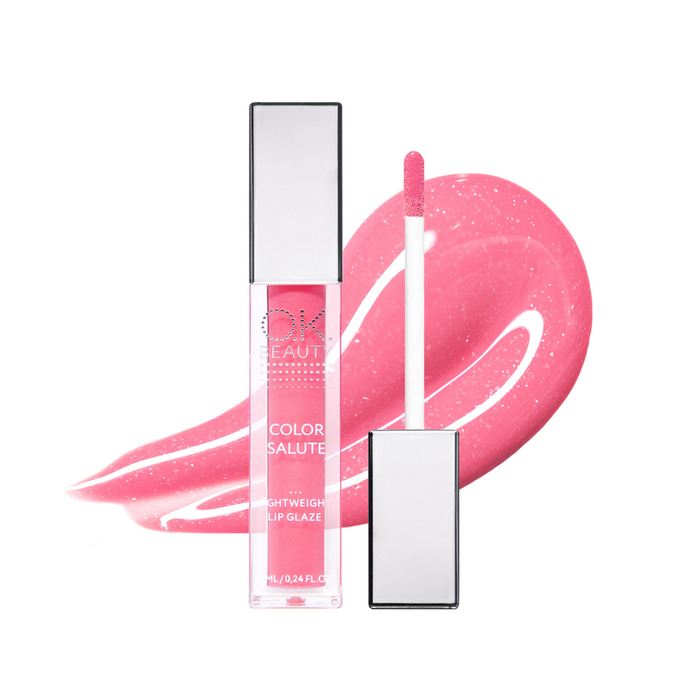 Блеск-глазурь для губ OK BEAUTY COLOR SALUTE LIGHT WEIGHT