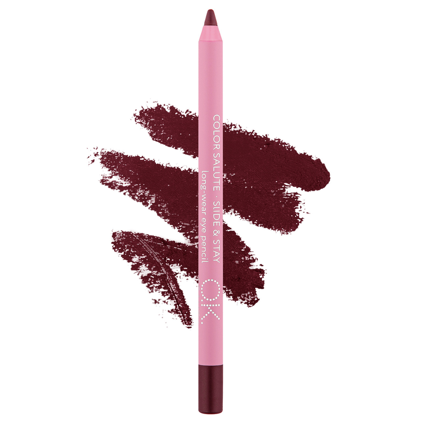 Стойкий карандаш для глаз OK BEAUTY COLOR SALUTE SLIDE & STAY в оттенке BURGUNDY