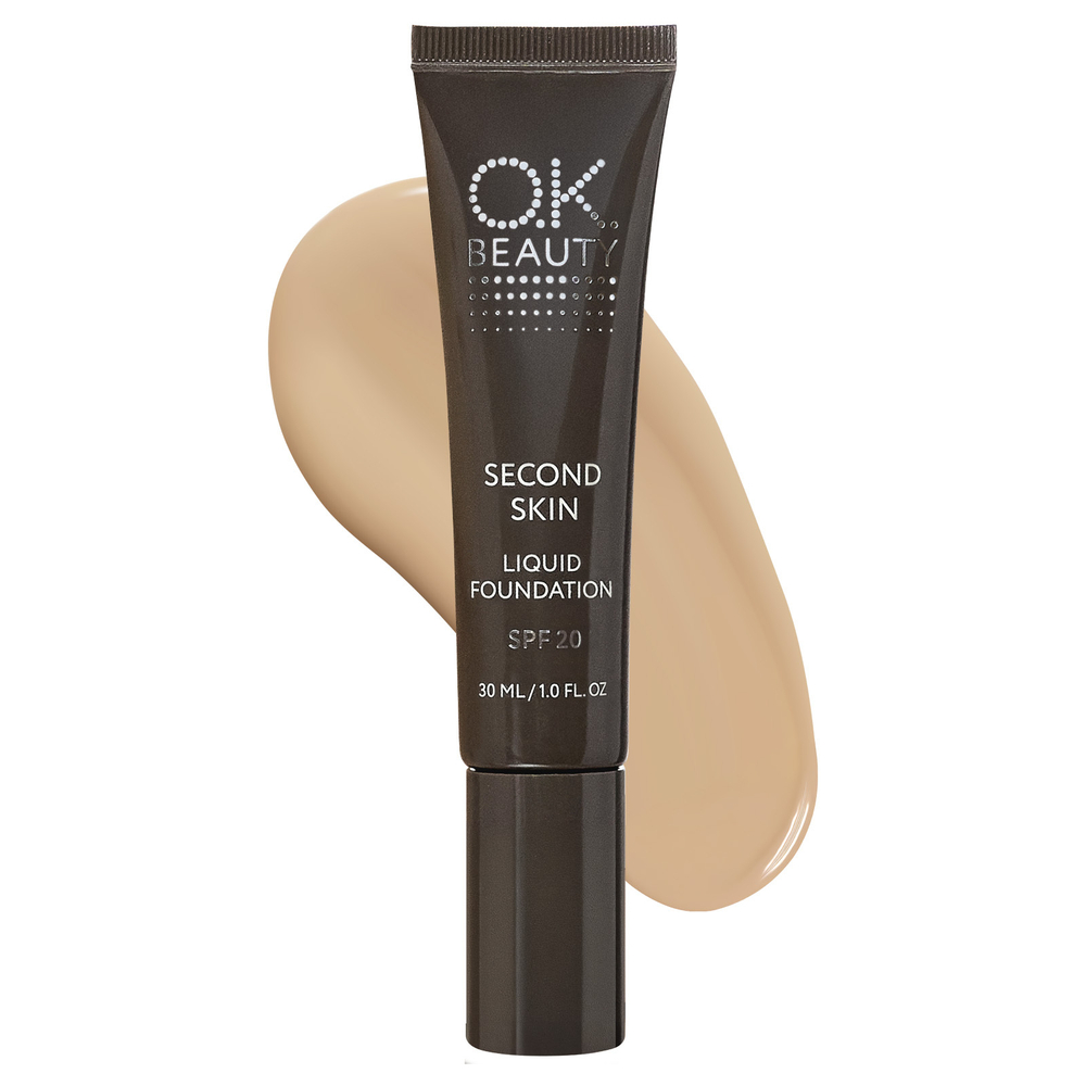 Тональный крем универсальный OK BEAUTY SECOND SKIN LIQUID FOUNDATION SPF 20