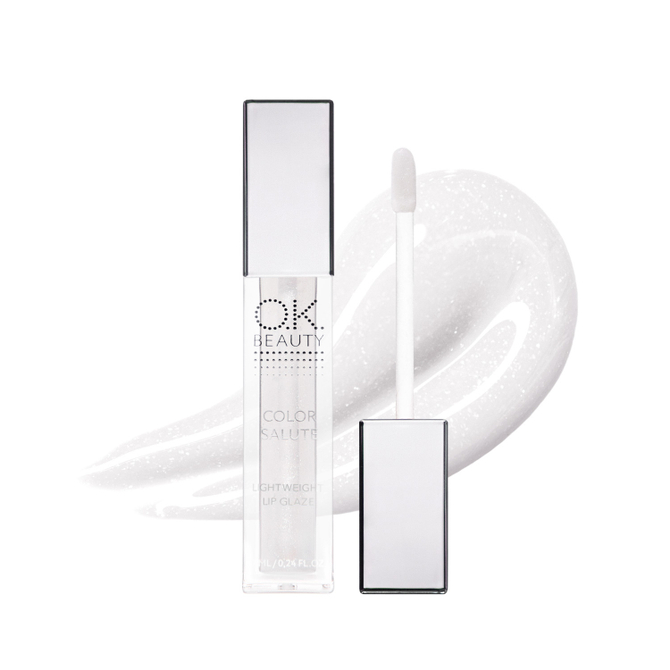 Блеск-глазурь для губ OK BEAUTY COLOR SALUTE LIGHT WEIGHT в оттенке CRYSTAL