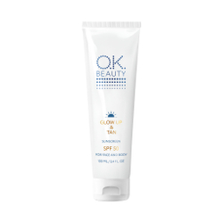 Солнцезащитный крем для лица и тела SPF 50 OK BEAUTY GLOW UP & TAN