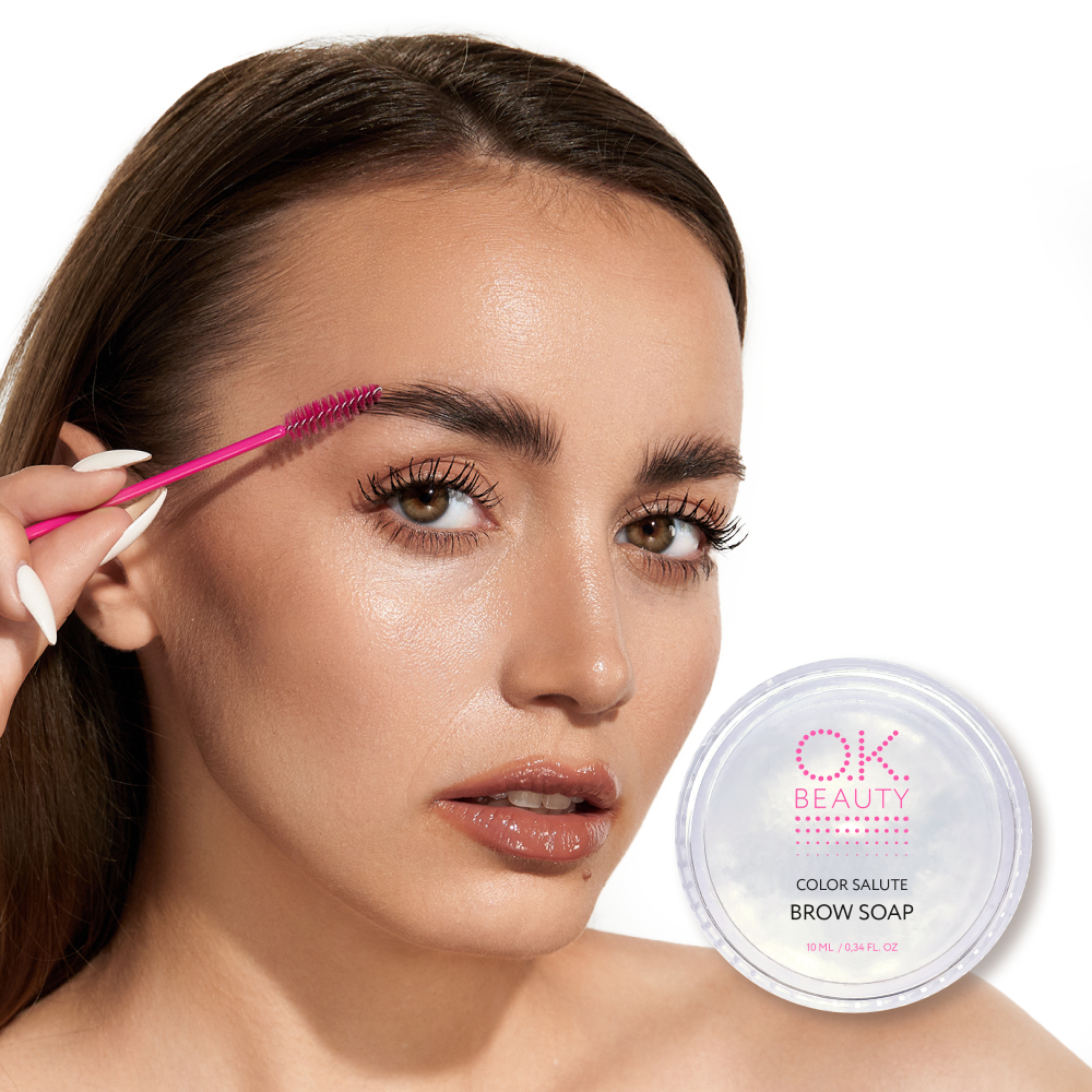 Моделирующее гель-мыло для бровей OK BEAUTY COLOR SALUTE