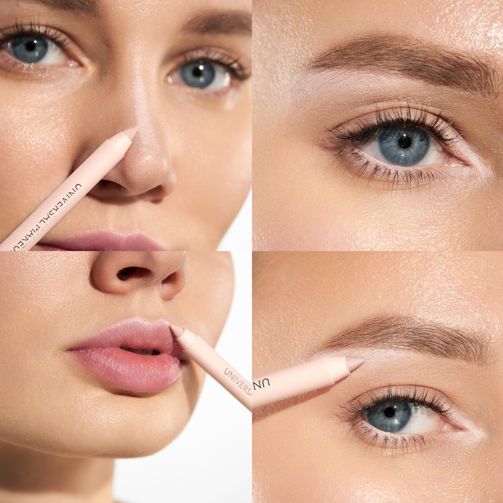 Универсальный карандаш для макияжа глаз и губ OK BEAUTY COLOR SALUTE UNIVERSAL MAKEUP PENCIL тон Cream