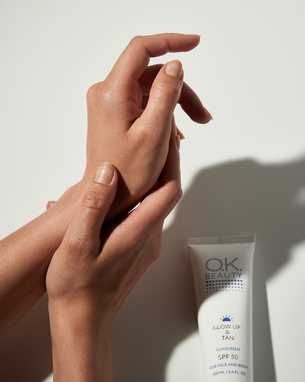 Солнцезащитный крем для лица и тела SPF 50 OK BEAUTY GLOW UP & TAN